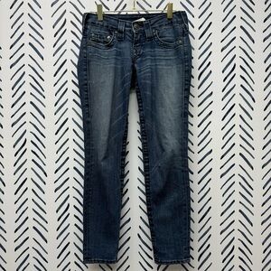 True Religion Dark Wash Straight Leg Jeans - 24/00